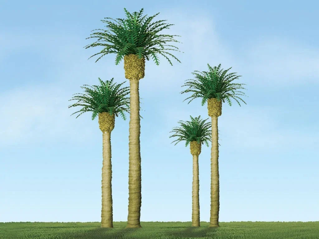 N Scale JTT - Professional Trees: 2" Phoenix Palm 4pcs - 94353