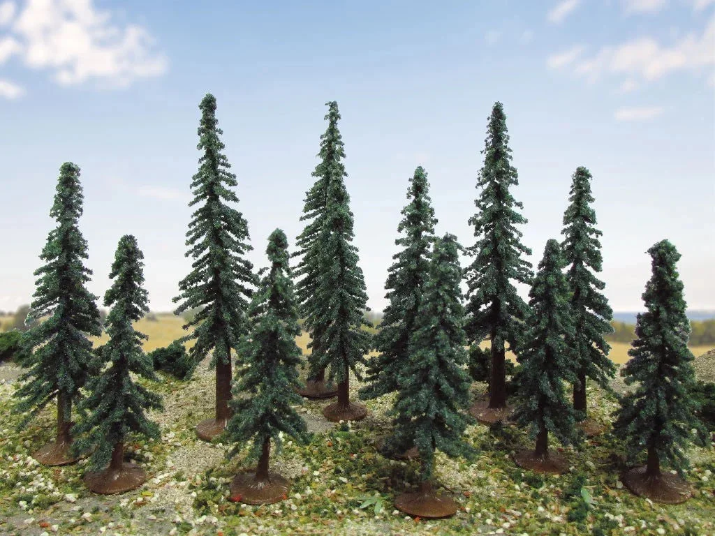 HO Scale JTT - Evergreen Trees 3" to 5" - 92037