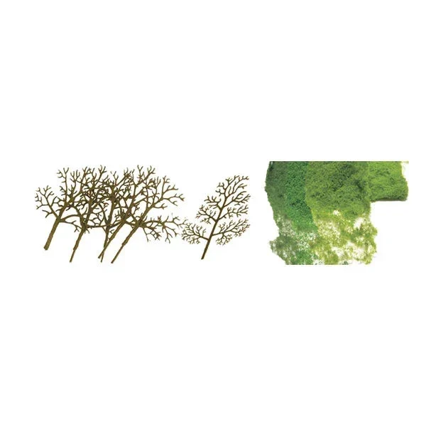 N Scale JTT - Sycamore Premium Kit 1.5" to 3" - 92019