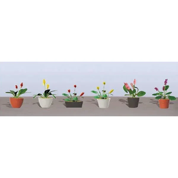 O Scale JTT - Flower Plants Potted Assortment #3 - 95570