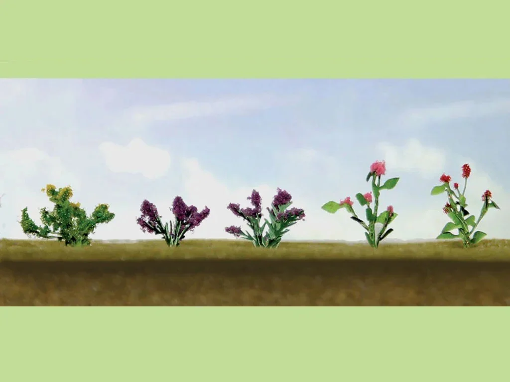 O Scale JTT - Assorted Flower Plants 1 - 95558