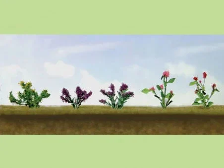 HO Scale JTT - Assorted Flower Plants 1 - 95557