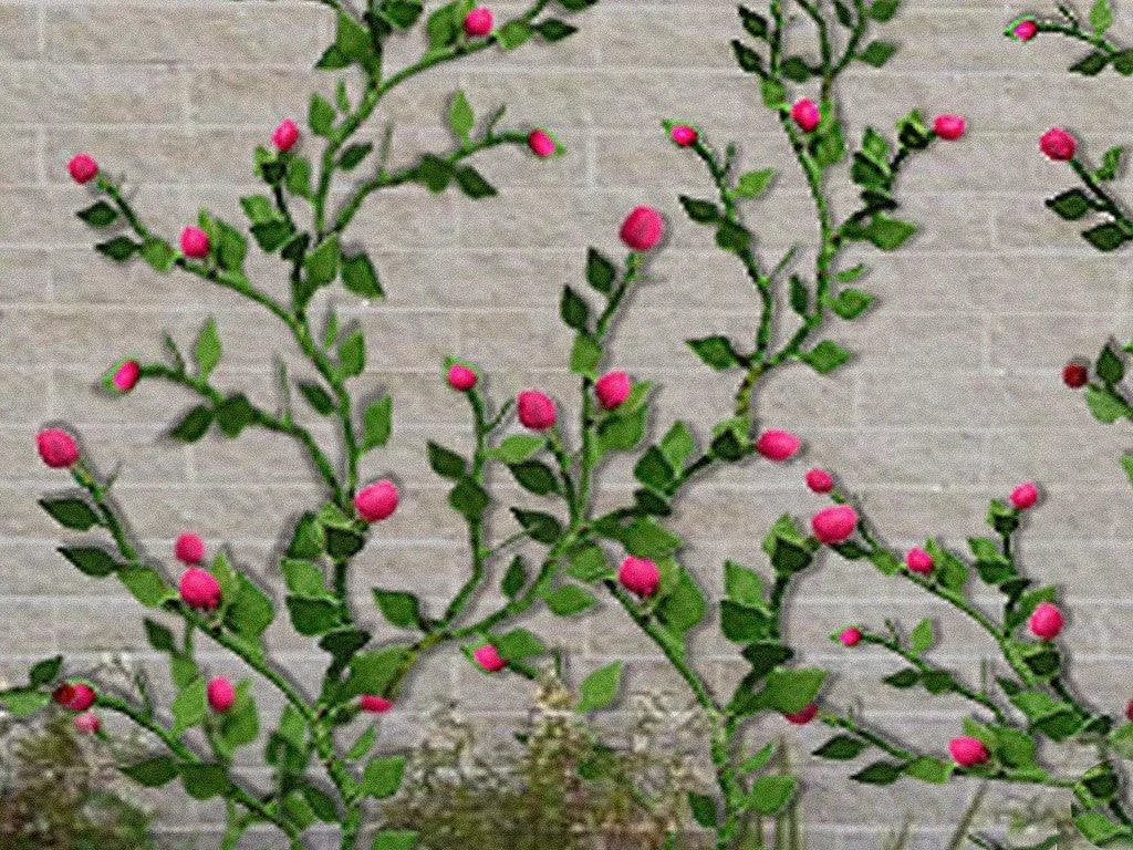 O Scale JTT - Rose Vines 2-1/2" 6/pk - 95540