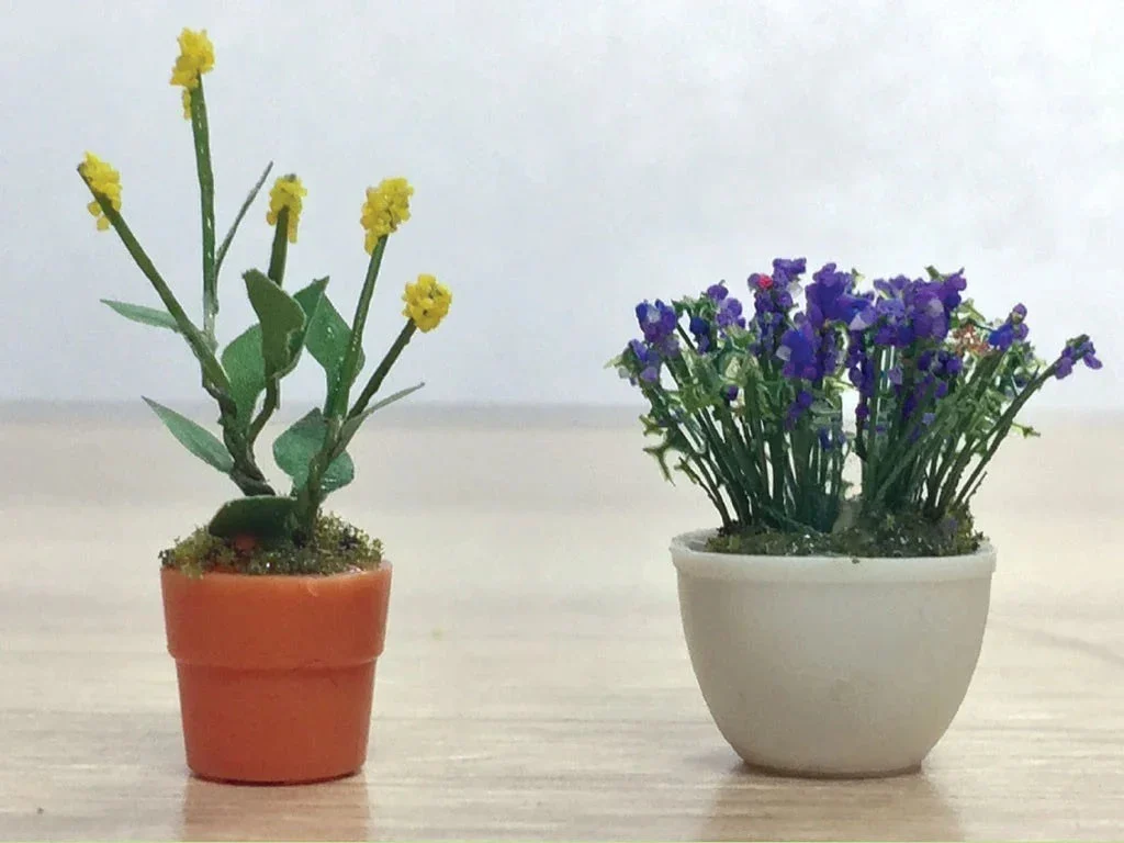 O Scale JTT - Assorted Potted Flower Plants 1 - 95566