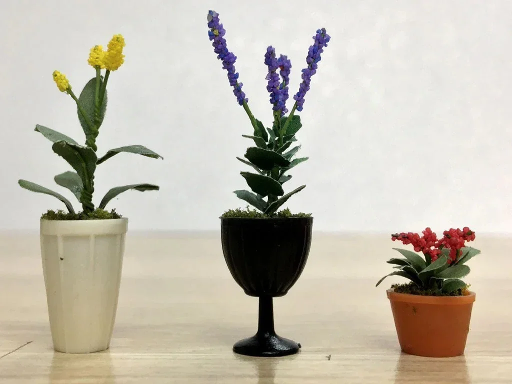 O Scale JTT - Assorted Potted Flower Plants 4 - 95572