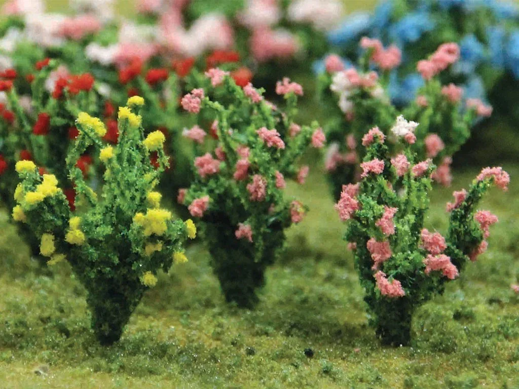 O Scale JTT - Hibiscus 1" 8/Pk - 95608