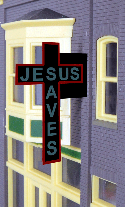 Miller Engineering Jesus Saves Sign (Lg)