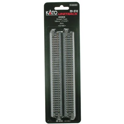 Kato N Scale 186mm Straight Track Unitrack 4 Pack