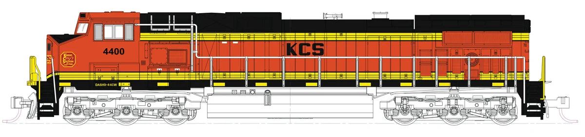 N KATO KCS (ex BNSF) w/Pre-Installed DCC + Sound #4401