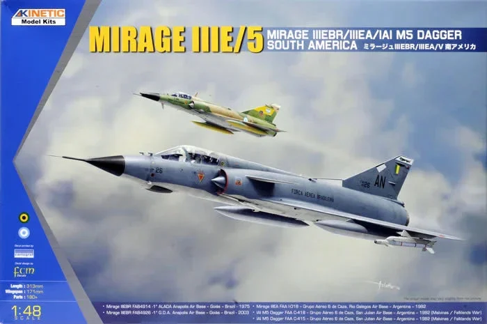 1/48 Kinetic South American Mirage III/V Dagger/Finger 48052