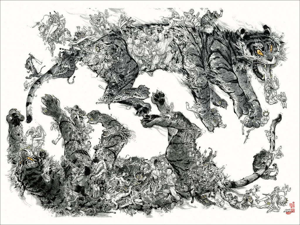 The Tiger's Hunt: An Approach Unveiled Poster - Kim Jung Gi