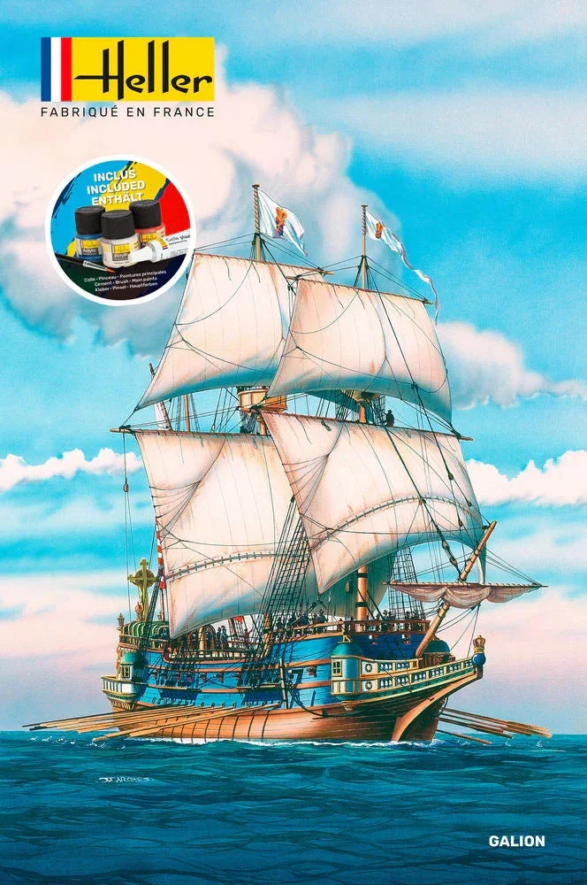 1/96 Heller Spanish Galleon STARTER KIT