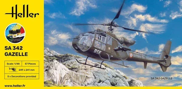 1/48 Heller SA 342 Gazelle STARTER KIT