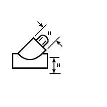 Plastruct 1/8"White Lateral 45° Snap-On Tee for TB-4 (5 per pack)