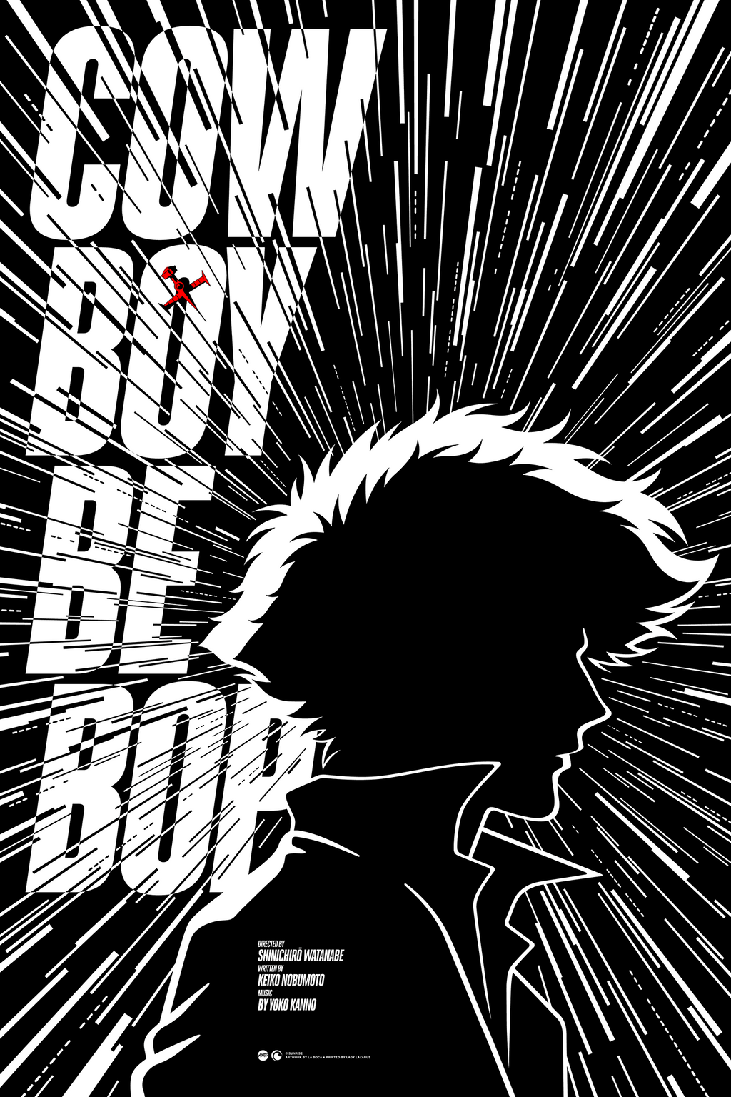 Cowboy Bebop (Starburst) Poster - La Boca