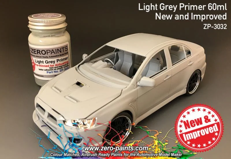 Zero Paints Light Grey Primer - ZP-3032