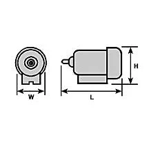Plastruct 1/4" Gray ABS Motor (3 per pack)