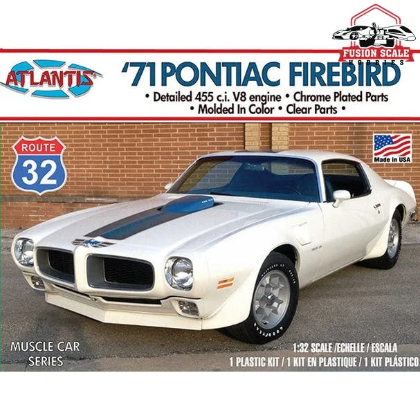 Atlantis Models 1971 Pontiac Firebird 1/32 Plastic Model Kit Atlantis