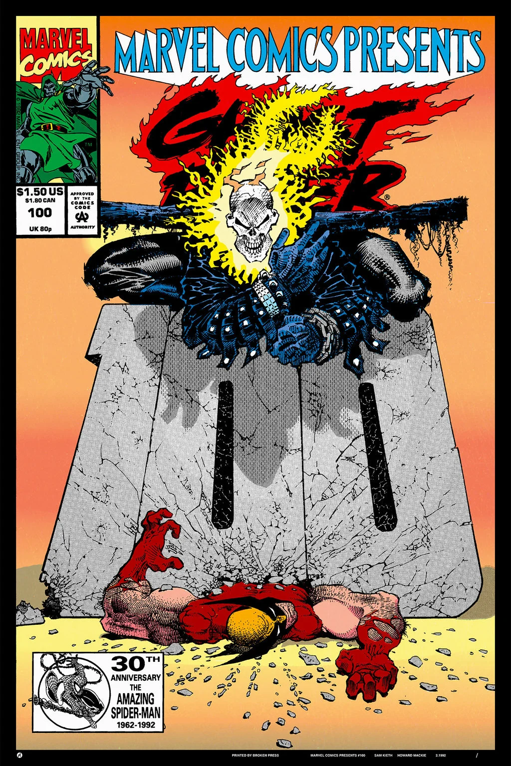 Marvel Comics Presents #100 Poster - Sam Kieth