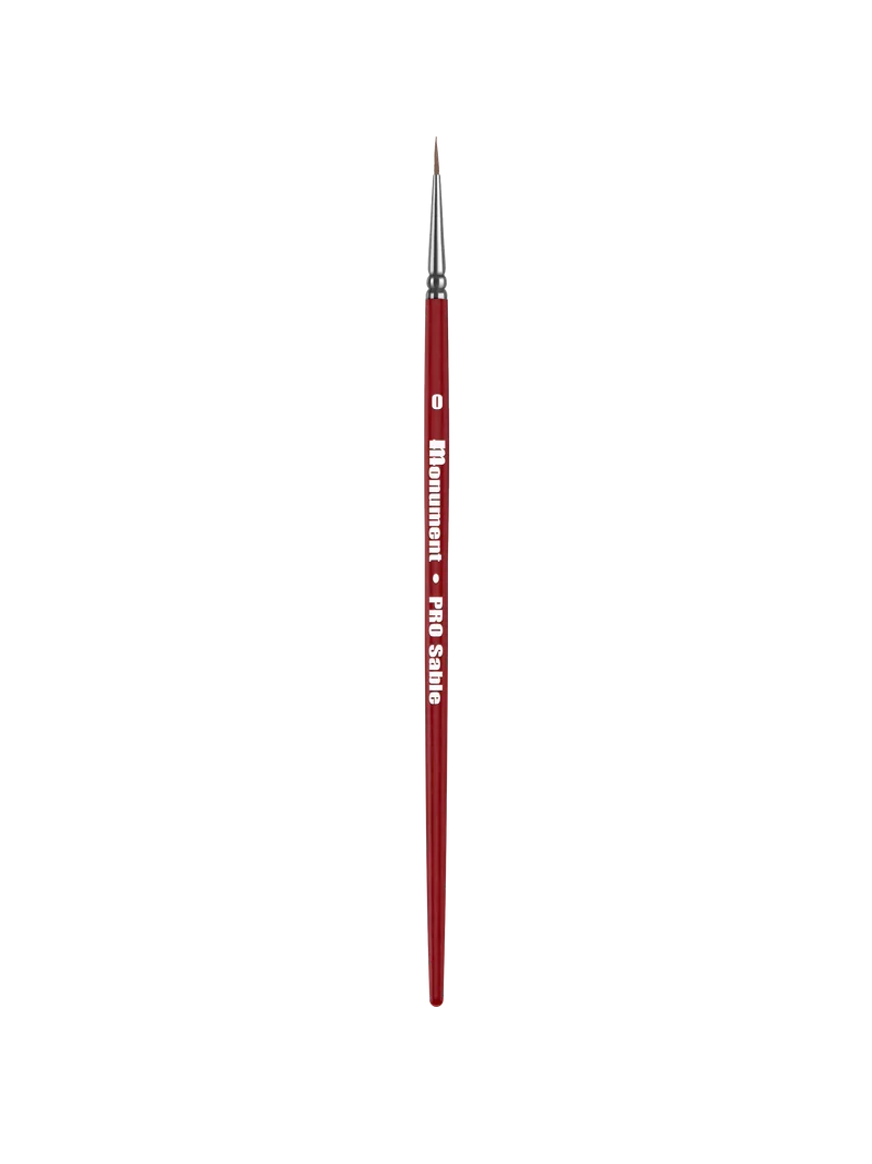 Pro Acryl PRO Series Sable Brush – #0 - Monument Hobbies
