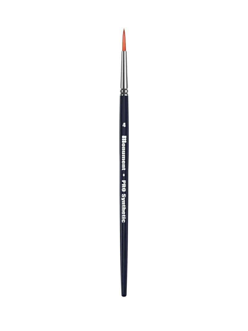 Pro Acryl PRO Series Synthetic Brush – #4 - Monument Hobbies