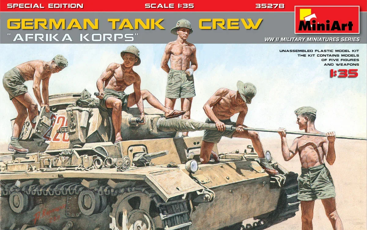 1/35 Mini Art - German Tank Crew ”Afrika Korps” - 35278
