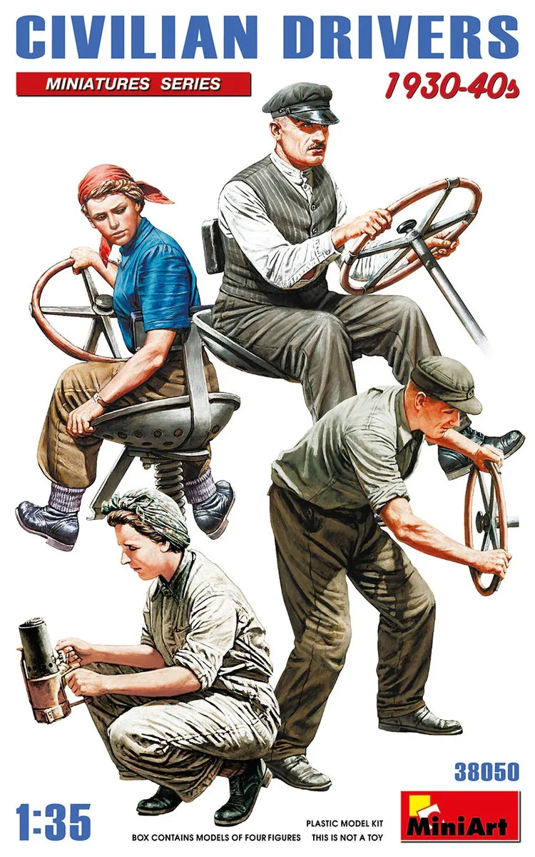 1/35 Mini Art - Civilian Drivers 1930-40s - 38050