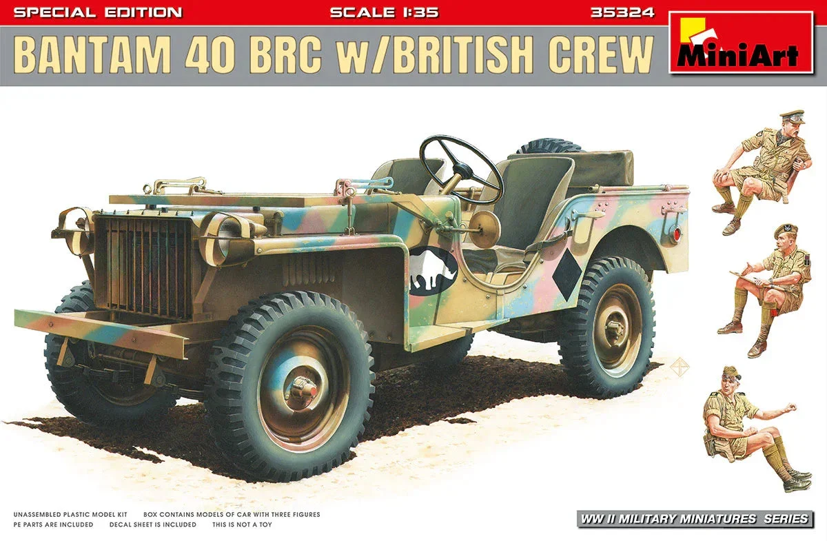 1/35 Mini Art Bantam 40 BRC with British Crew 35324 - Mini Art Models