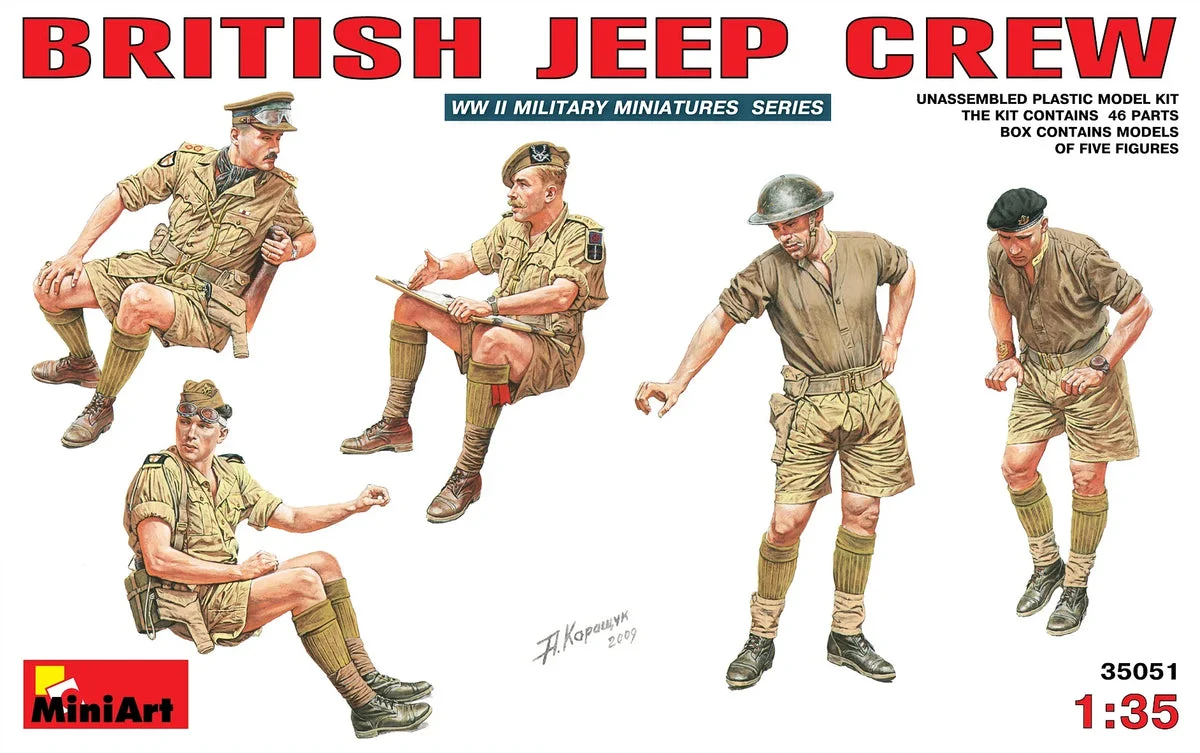 1/35 Mini Art - British Jeep Crew - 35051