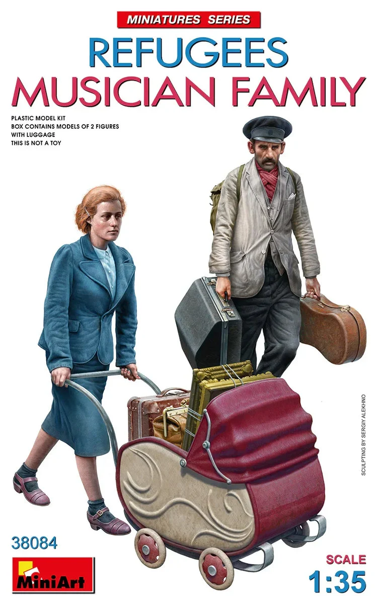 1/35 Mini Art - Refugees Musician Family - 38084