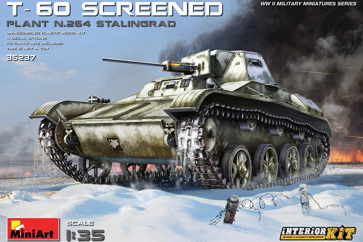 1/35 Mini Art - T-60 Screened (Plant No.264 Stalingrad) - 35237