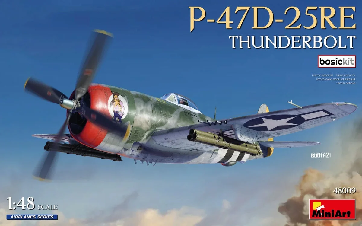 1/48 Mini Art P-47D-25RE Thunderbolt Basic Kit - 48009