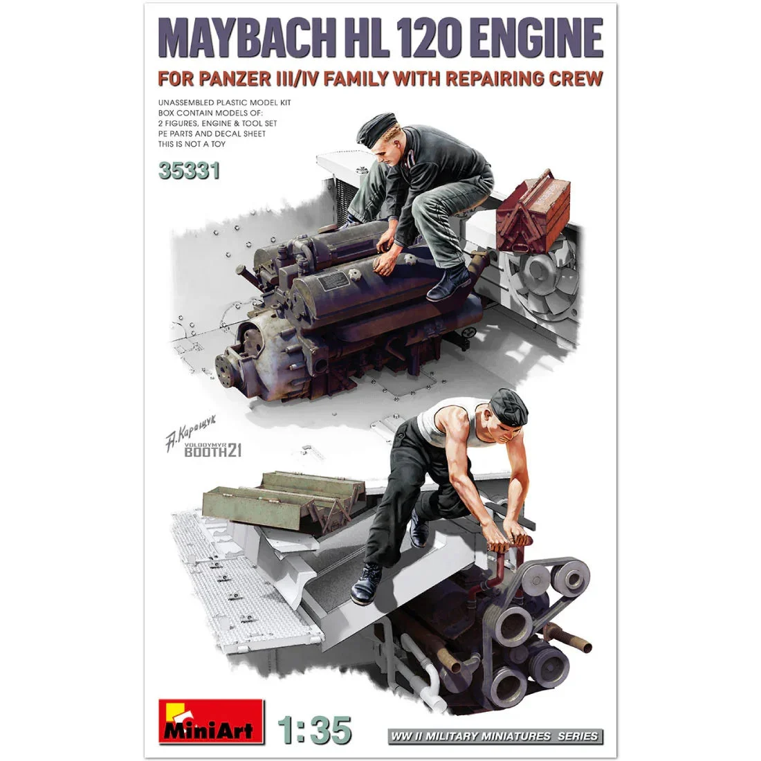 1/35 Mini Art - Maybach HL 120 Engine with Repair Crew - 35331