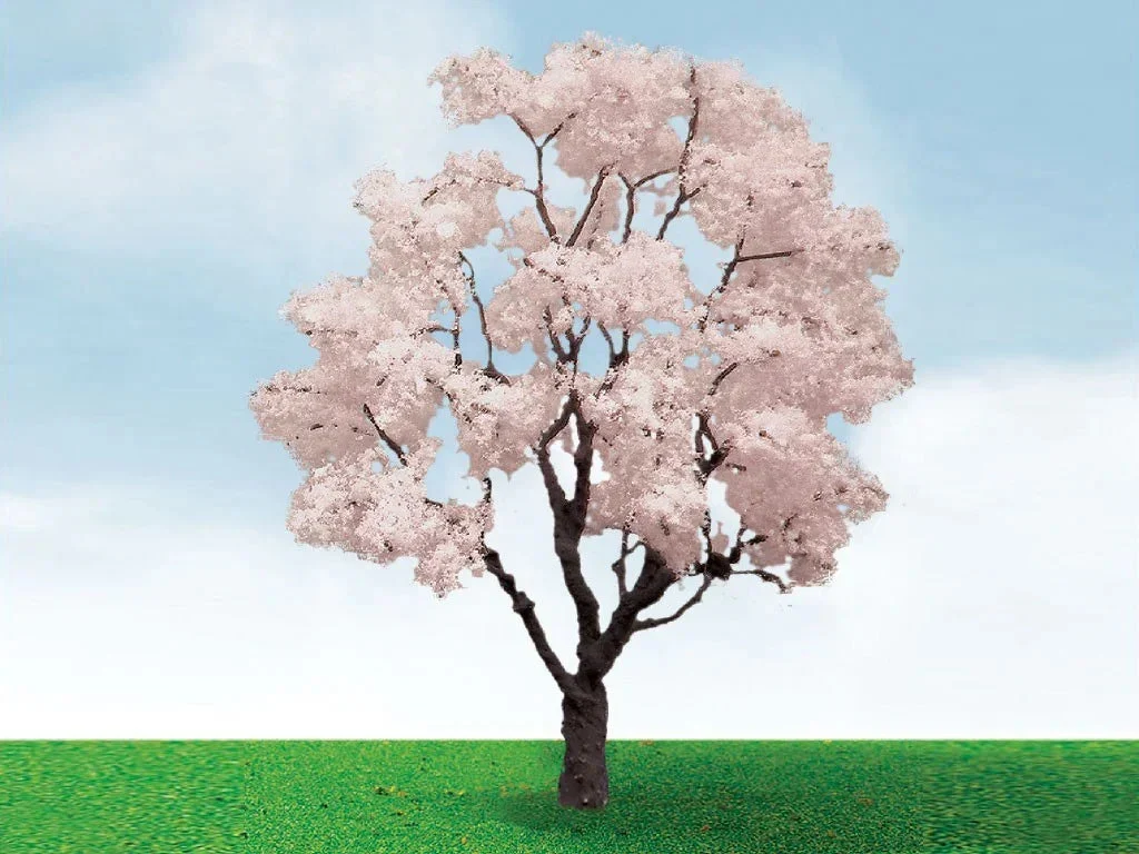 HO Scale JTT - Blossom Cherry Tree 3" to 3.5" 2/pk - 92321