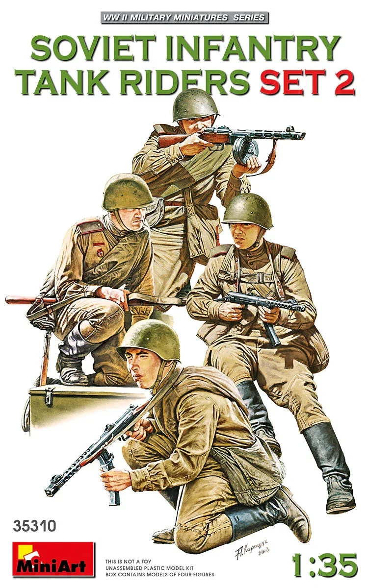 1/35 Mini Art - Soviet Infantry Tank Riders Set 2 - 35310
