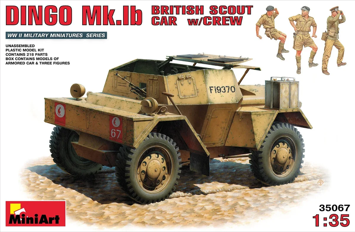 1/35 Mini Art - DINGO Mk.1B British Scout Car with Crew - 35067