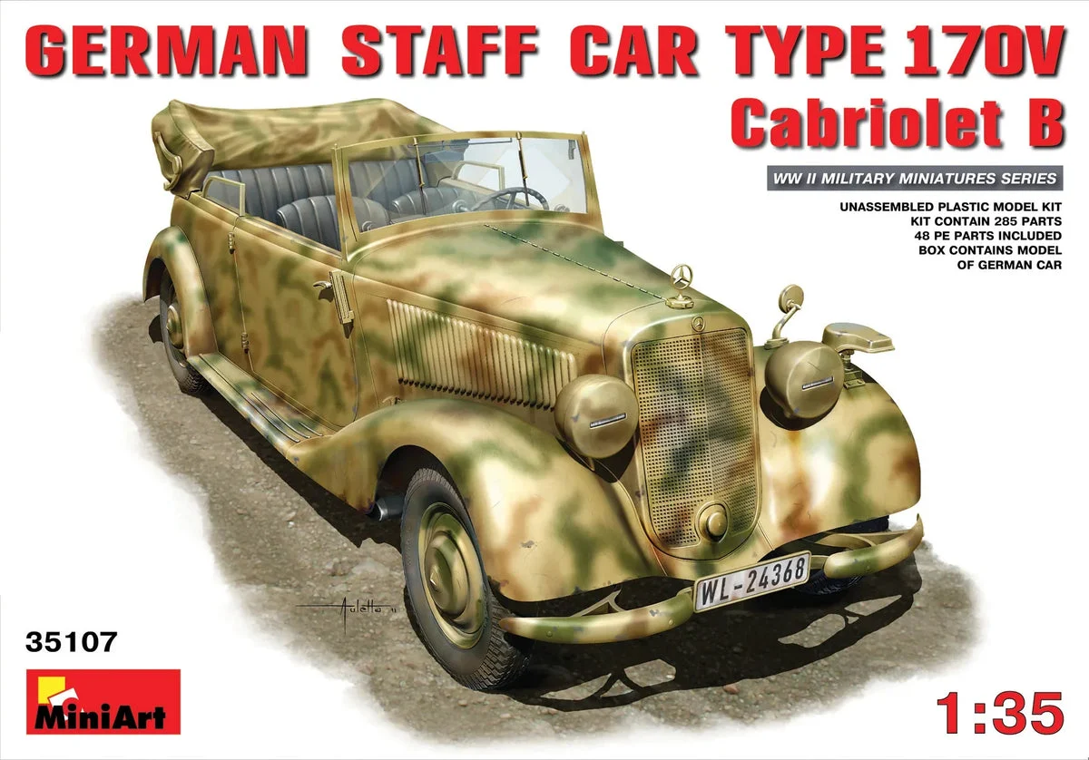 1/35 Mini Art - German Car Type 170V Cabriolet B. - 35107