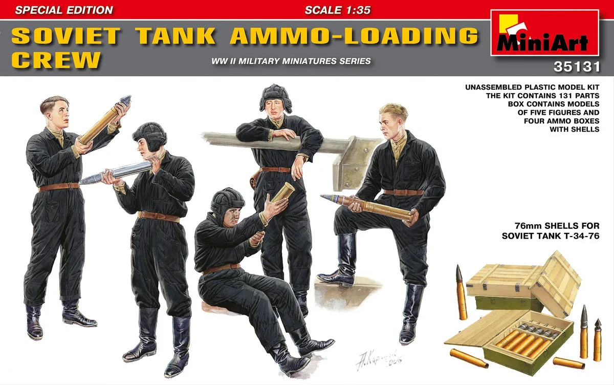 1/35 Mini Art - Soviet Tank Ammo-Loading Crew - 35131