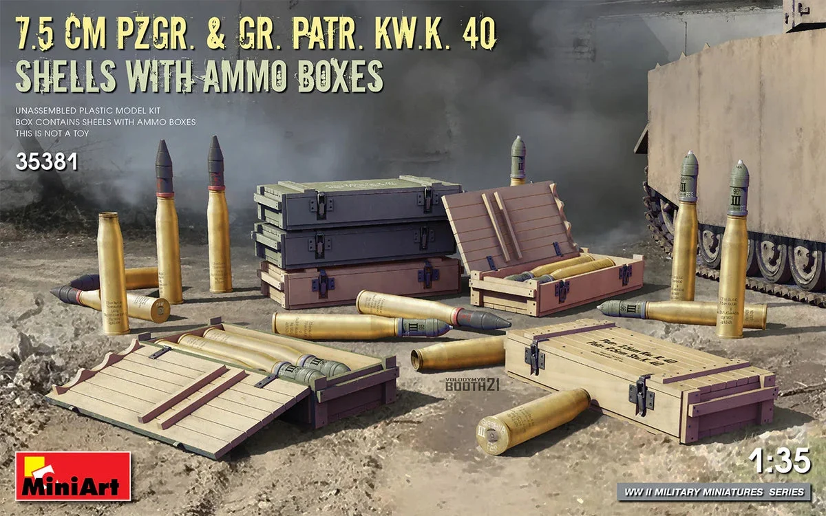 1/35 Mini Art - 7.5 cm Pzgr. & Gr. Patr. Kw.K. 40 - 35381