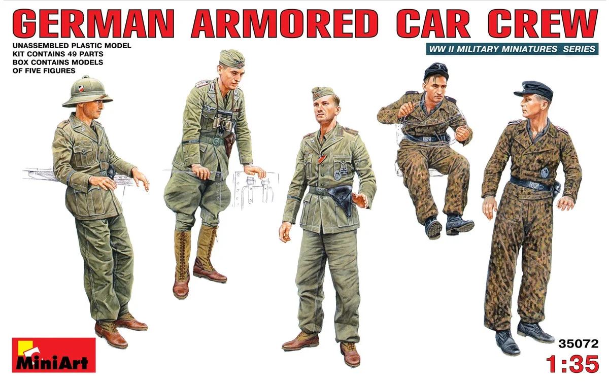 1/35 Mini Art - German Armored Car Crew - 35072
