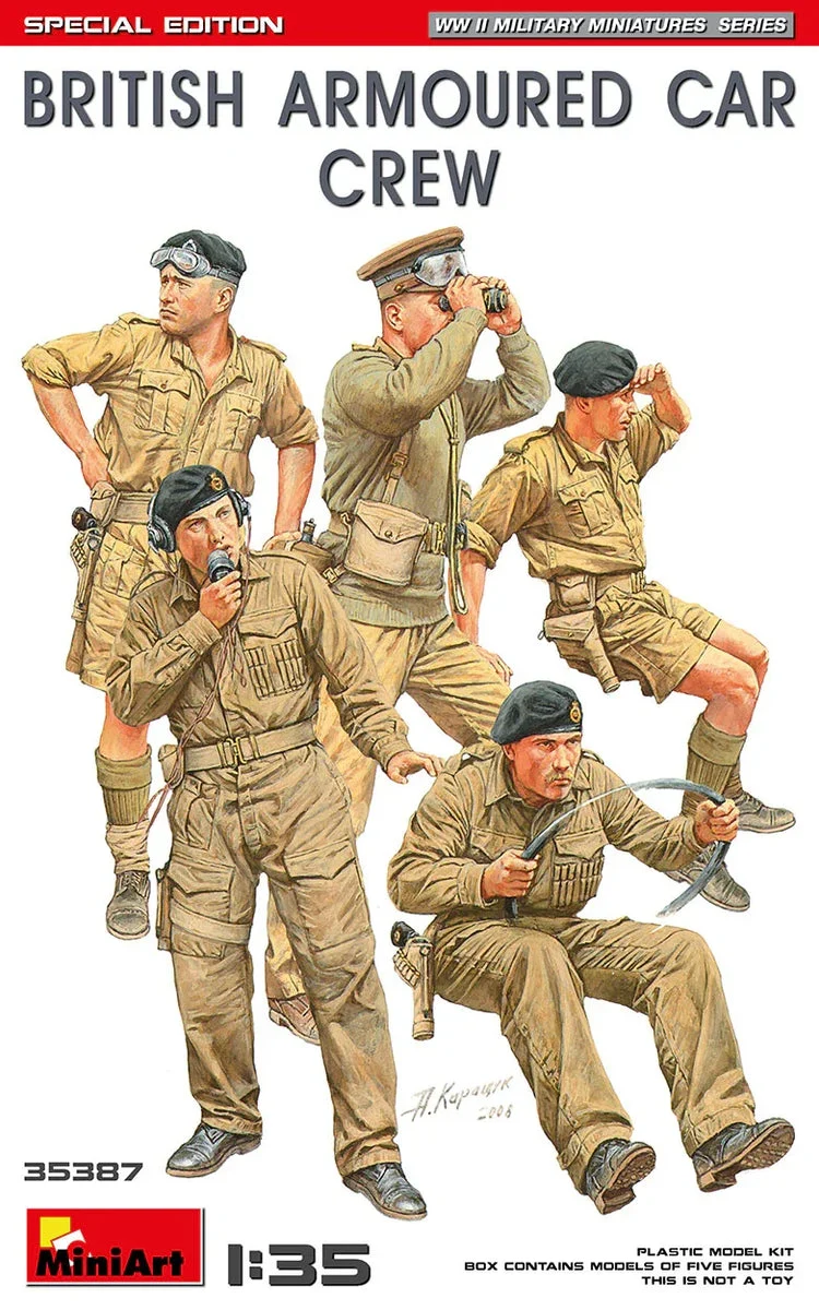 1/35 Mini Art - British Armoured Car Crew - 35387