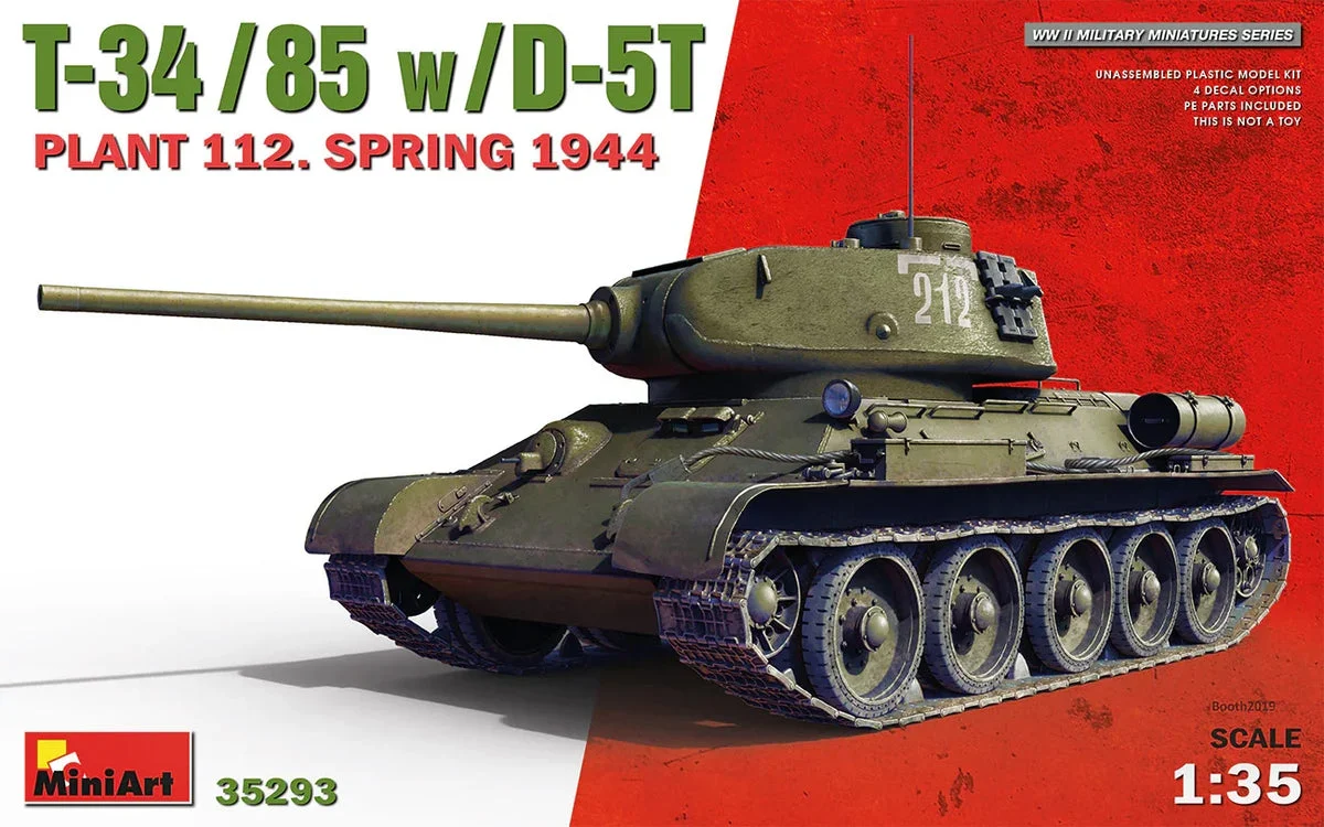 1/35 Mini Art - T-34/85 w/D-5T Plant 112 Spring 1944 - 35293
