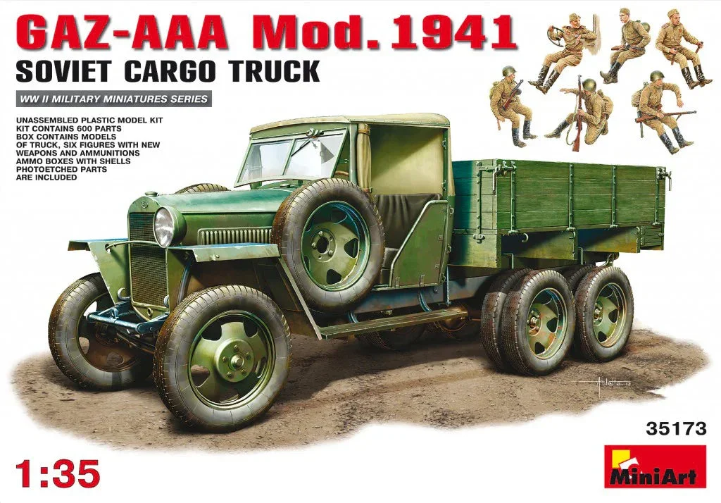 1/35 Mini Art - GaZ-AAA Mod. 1941 Soviet Cargo Truck - 35173
