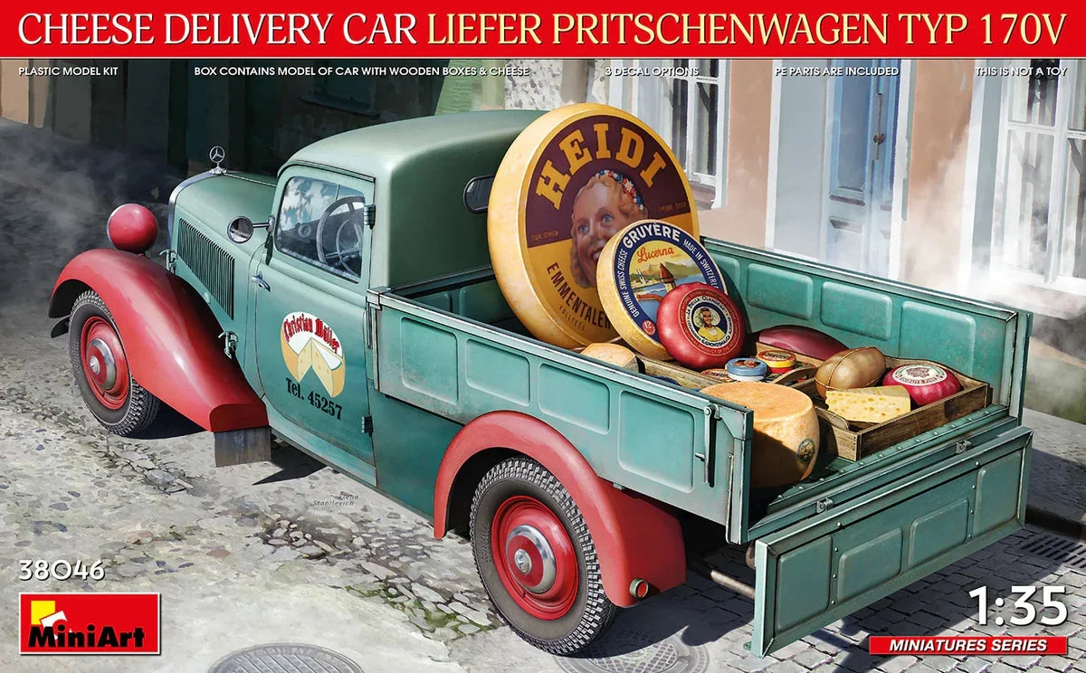 1/35 Mini Art - Cheese Delivery Car Liefer Pritschenwagen Type 170V - 38046