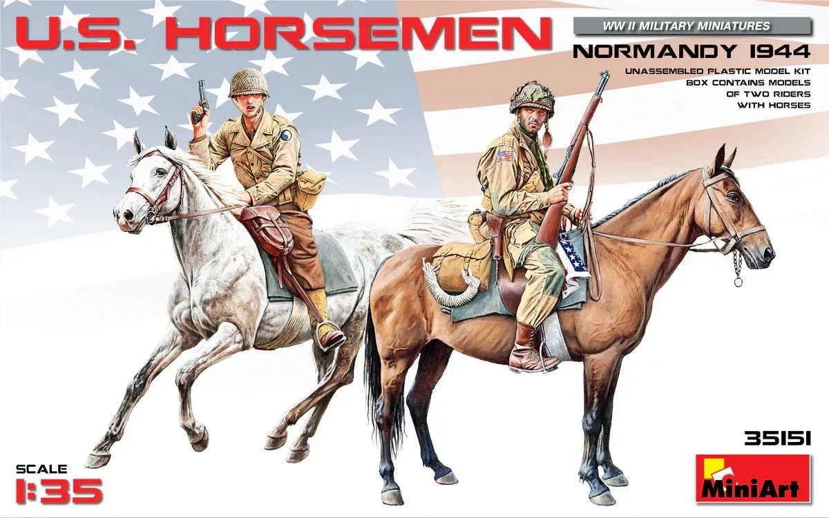 1/35 Mini Art - U.S. Horsemen Normandy 1944 - 35151