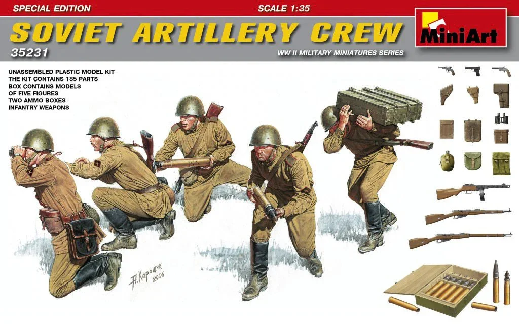 1/35 Mini Art - Soviet Artillery Crew - 35231
