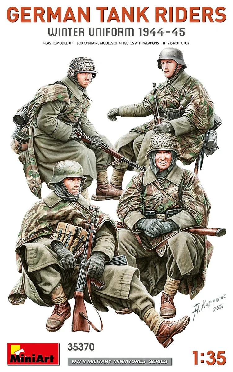 1/35 Mini Art - German Tank Riders Winter Uniform 1944-45 - 35370