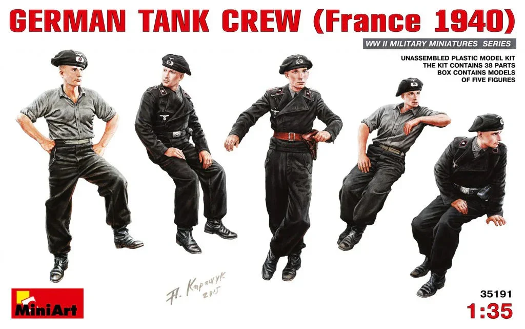 1/35 Mini Art - German Tank Crew (France 1940) - 35191