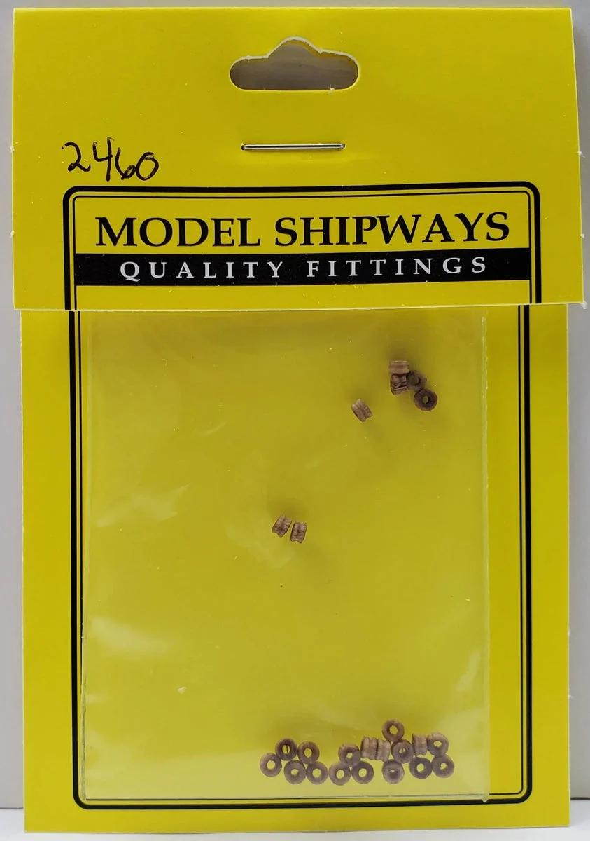 Model Shipways - 2.5mm Walnut Bullseye 24 pcs - 2460