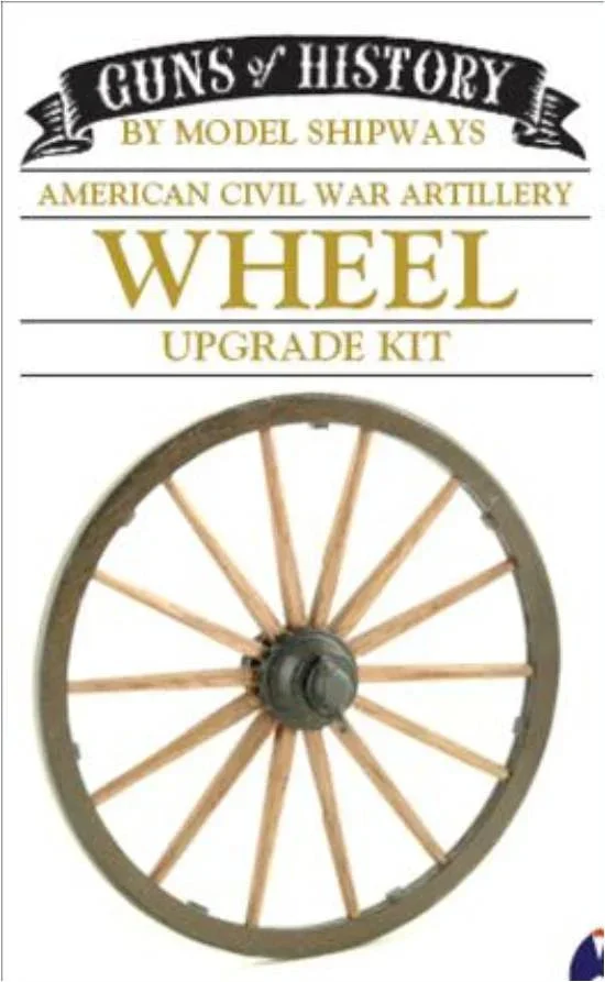 1/16 Model Shipways Cannon Wooden Wheel Set 4000